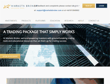 Tablet Screenshot of marketsbroker.com
